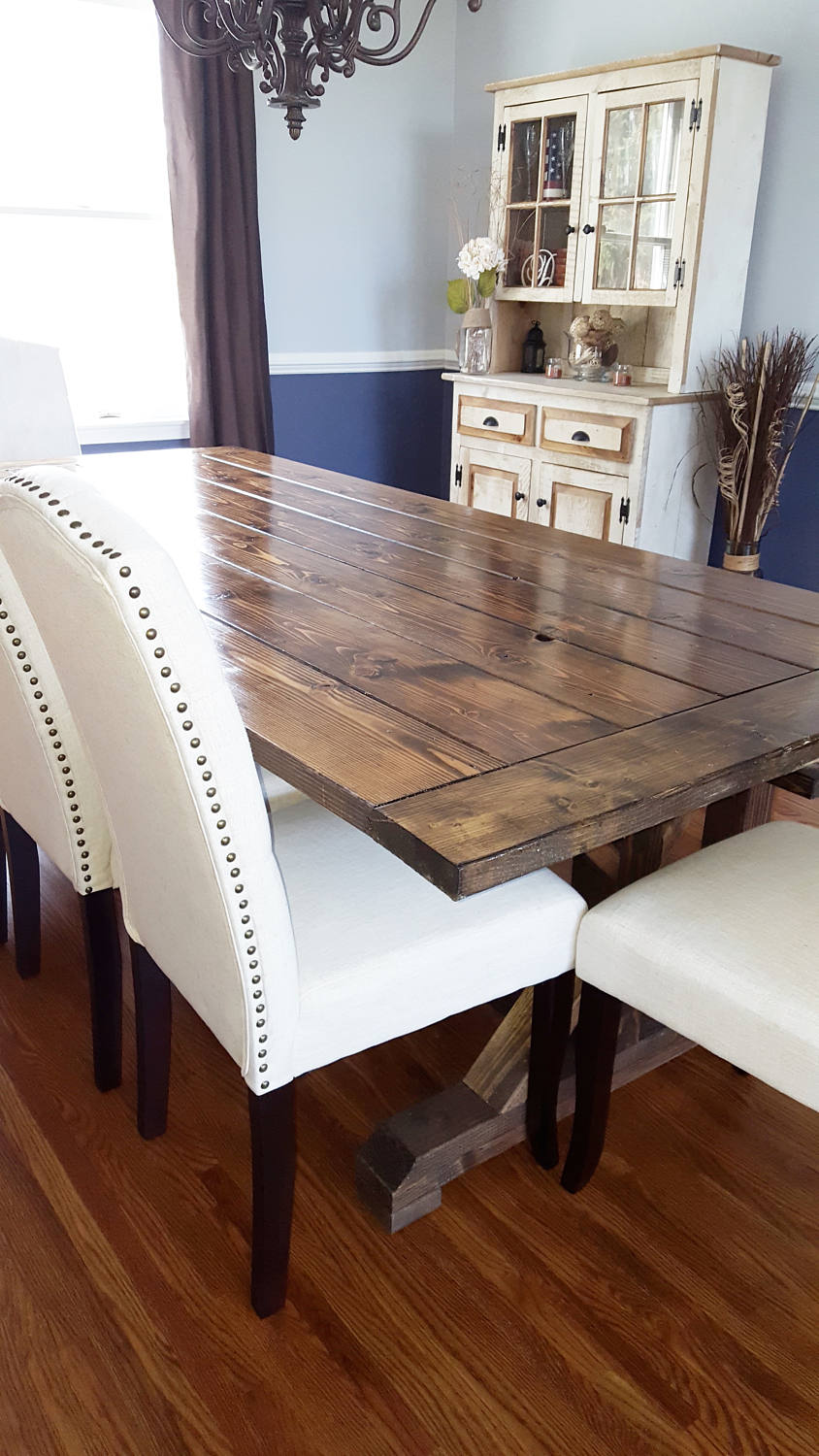 Farmhouse Table, Farm Table, Rustic Farm Table, Table with Bread Ends, Long Farmhouse Table, Dining Room Table, Wide Rustic Table