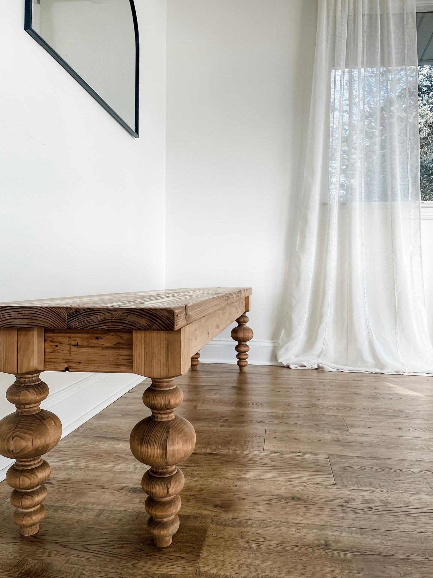 Modern Farmhouse Bench, Farmhouse Bench, Chunky Modern Bench, Dining Room Bench, Natural Wood Bench, Dining Wood Bench, Custom Wood Bench