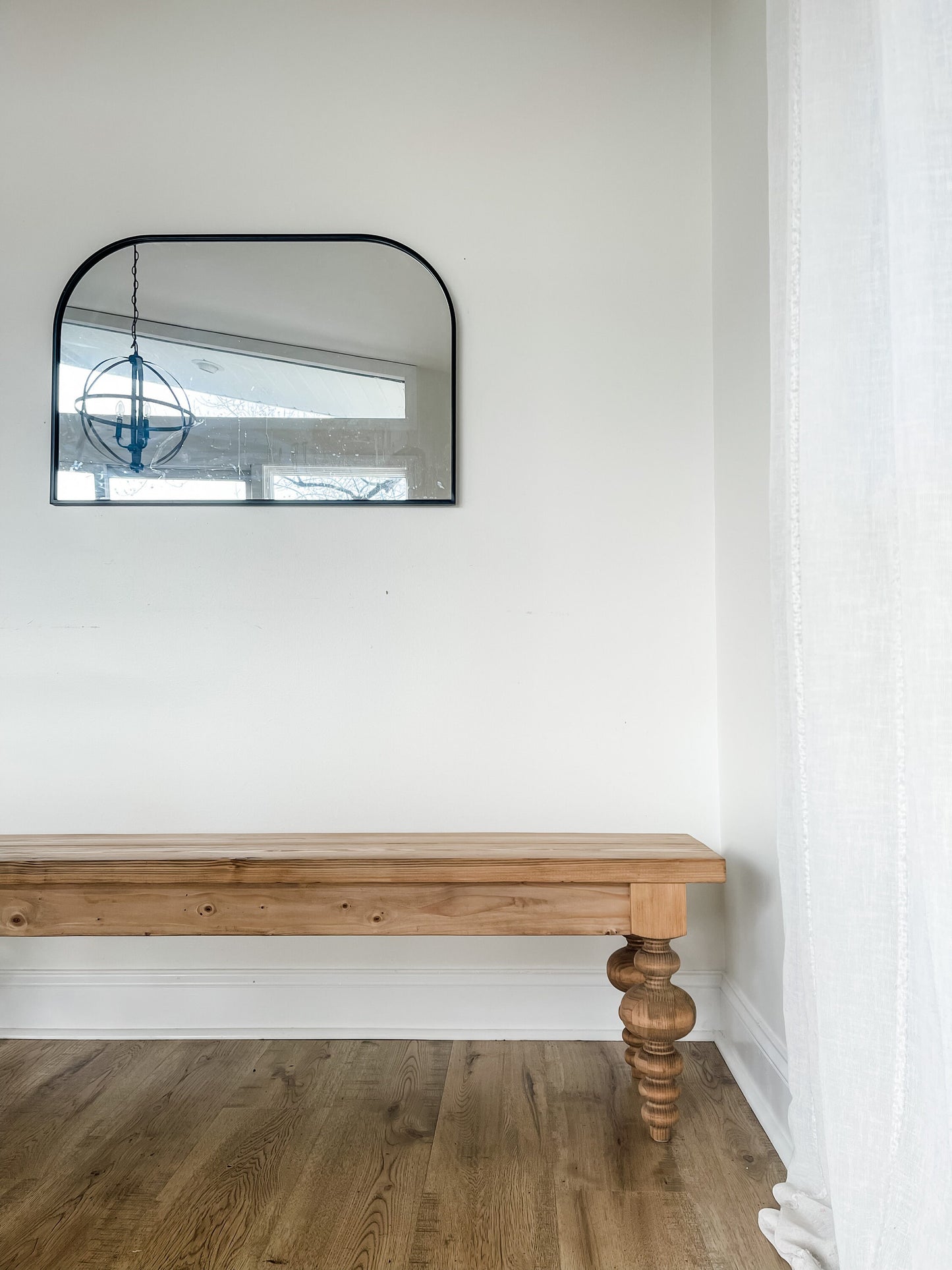 Modern Farmhouse Bench, Farmhouse Bench, Chunky Modern Bench, Dining Room Bench, Natural Wood Bench, Dining Wood Bench, Custom Wood Bench