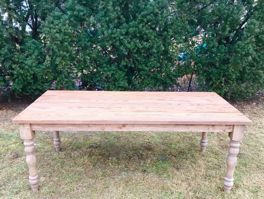 OAK Farm Table, Hardwood Farmhouse Table, Reclaimed Wood Table, Farm Table, Rustic Farm Table, Custom Farmhouse Table