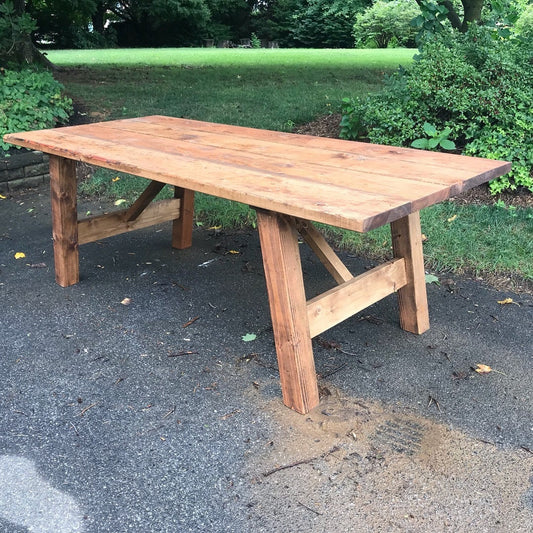 Modern Farm Table, Modern Farmhouse Table, Modern Rustic Table, Kitchen Table, Wooden Table, Dining Room Table, Custom Table - All Sizes!