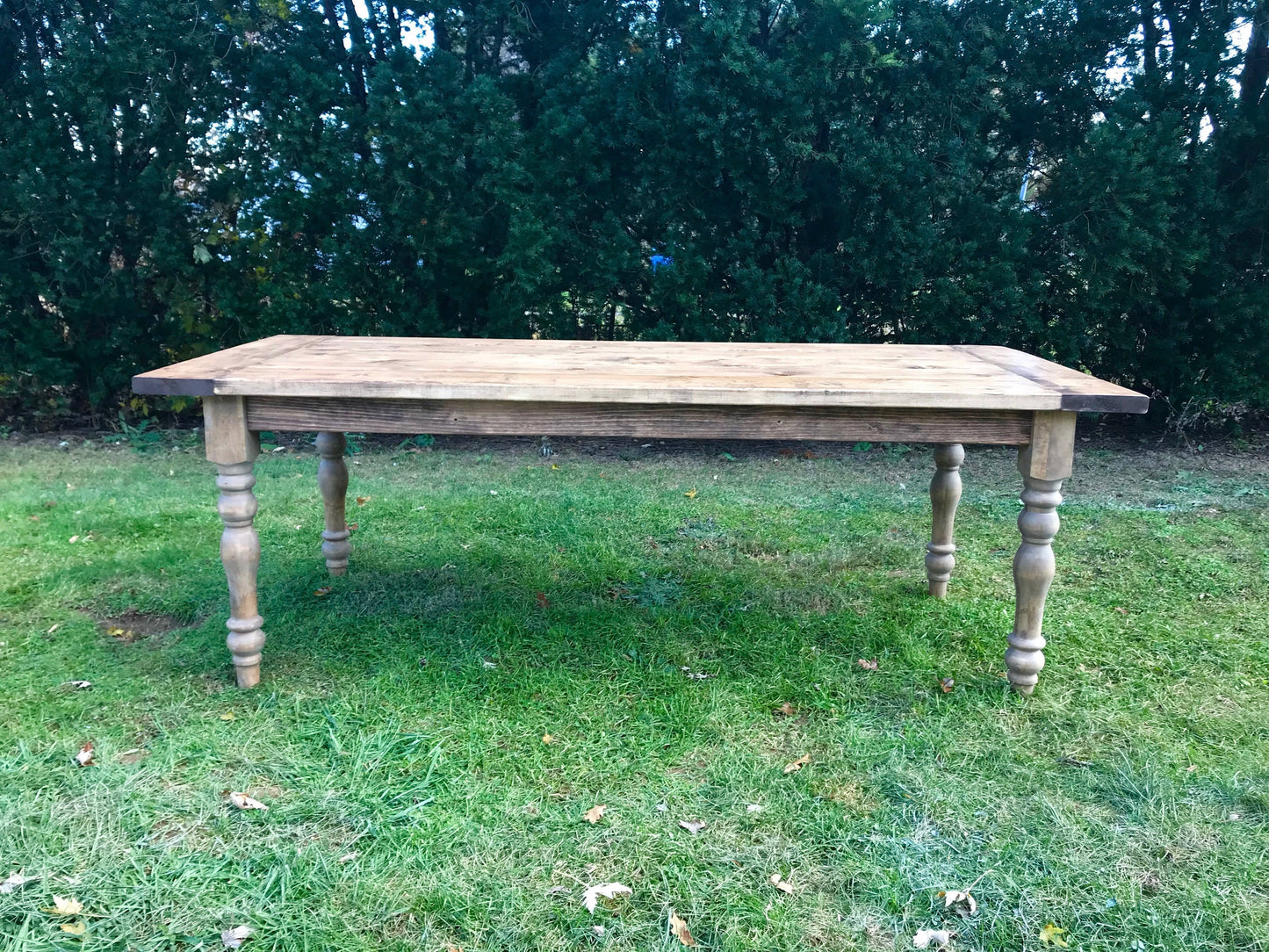 Rustic Farm Table, Chunky Leg Farm Table, Turned Legs Farm Table, Spindle Farm Table, Farmhouse Table, Custom Table, Rustic Kitchen Table