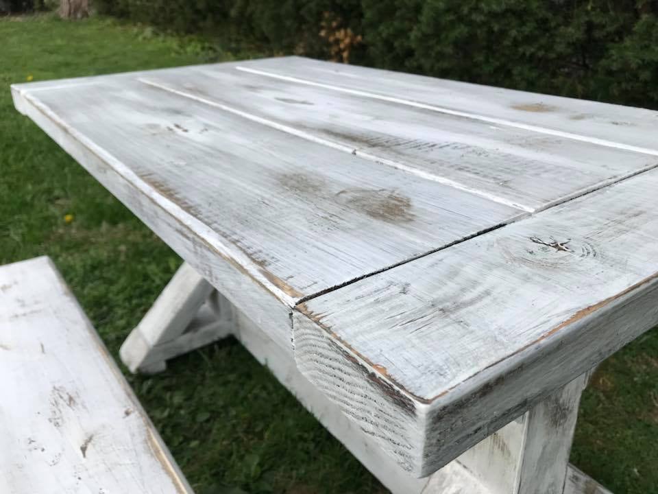 The "Leni" - Custom Table for Kids, Kids Farmhouse Table, Dining Table for Children, Kids Play Table - All Sizes and Stains