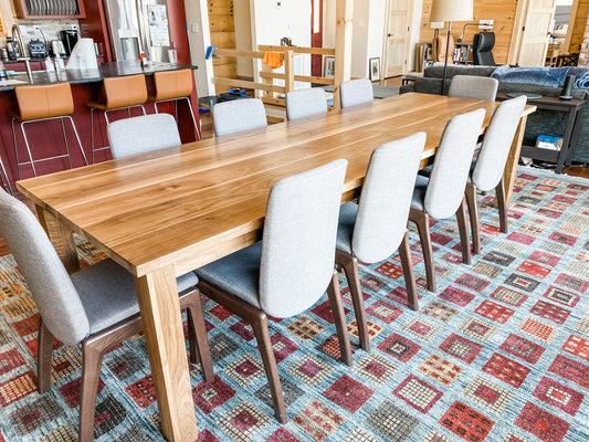 Walnut Dining Table, Large Walnut Farmhouse Table, Solid Walnut Table, Black Walnut Table, Farm Table, Hardwood Kitchen Table - All Sizes!