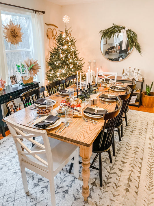 Ash Hardwood Table, Natural Farm Table, Hardwood Table, Ash Farm Table, Custom Farmhouse Table, Hardwood Table - All Sizes + Stains