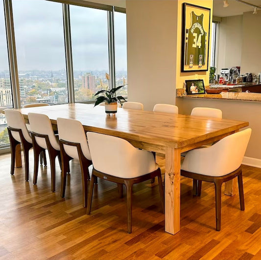 parsons table, square leg table, dining table, kitchen table, farmhouse table, long farmhouse table, large farm table, large dining table, custom kitchen table, 10 foot table, 12 foot table, 14 foot table