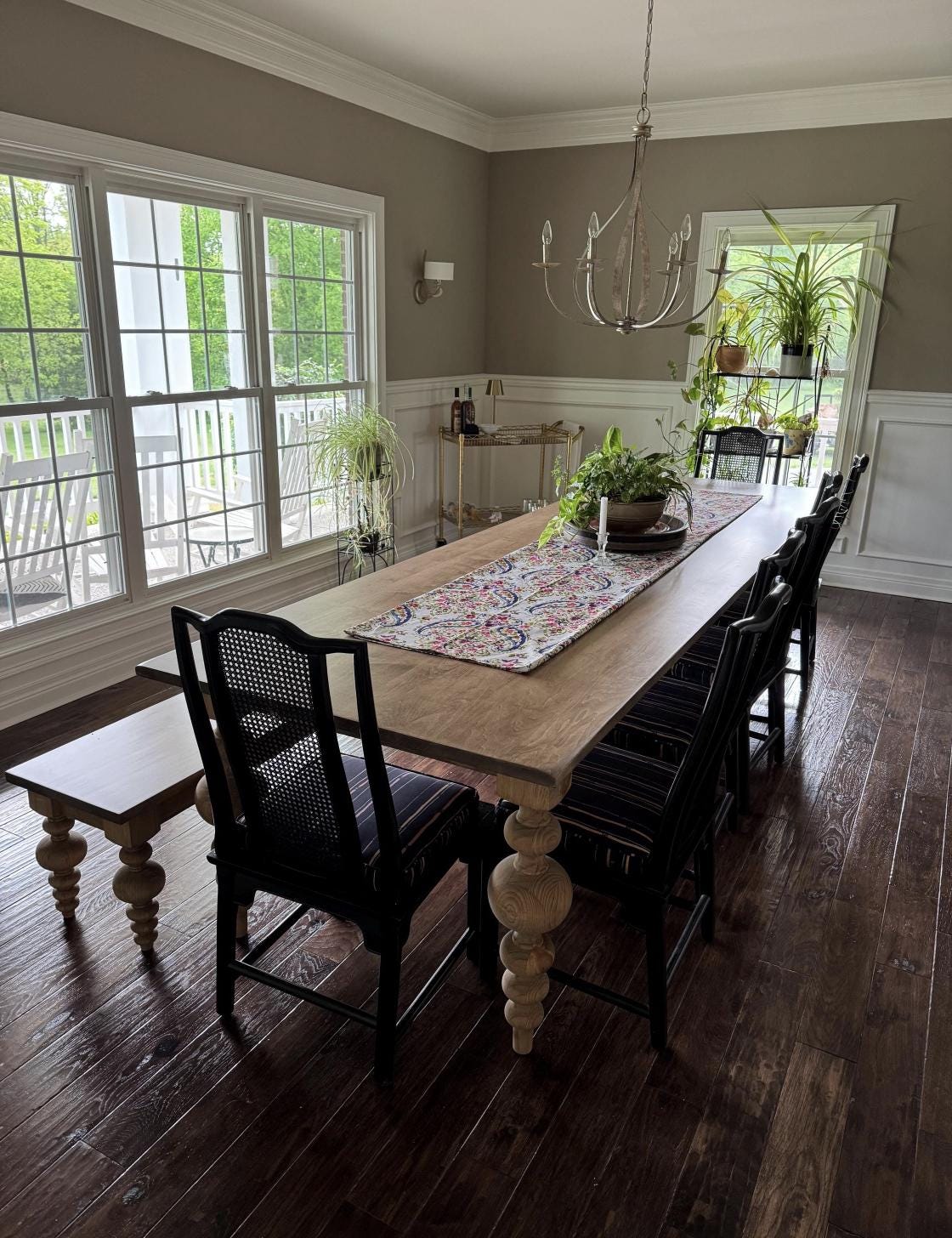 Custom Maple Farmhouse Table, Custom Hardwood Table, Modern Farmhouse Table, Large Dining Room Table, Custom Kitchen Table, Hardwood Table