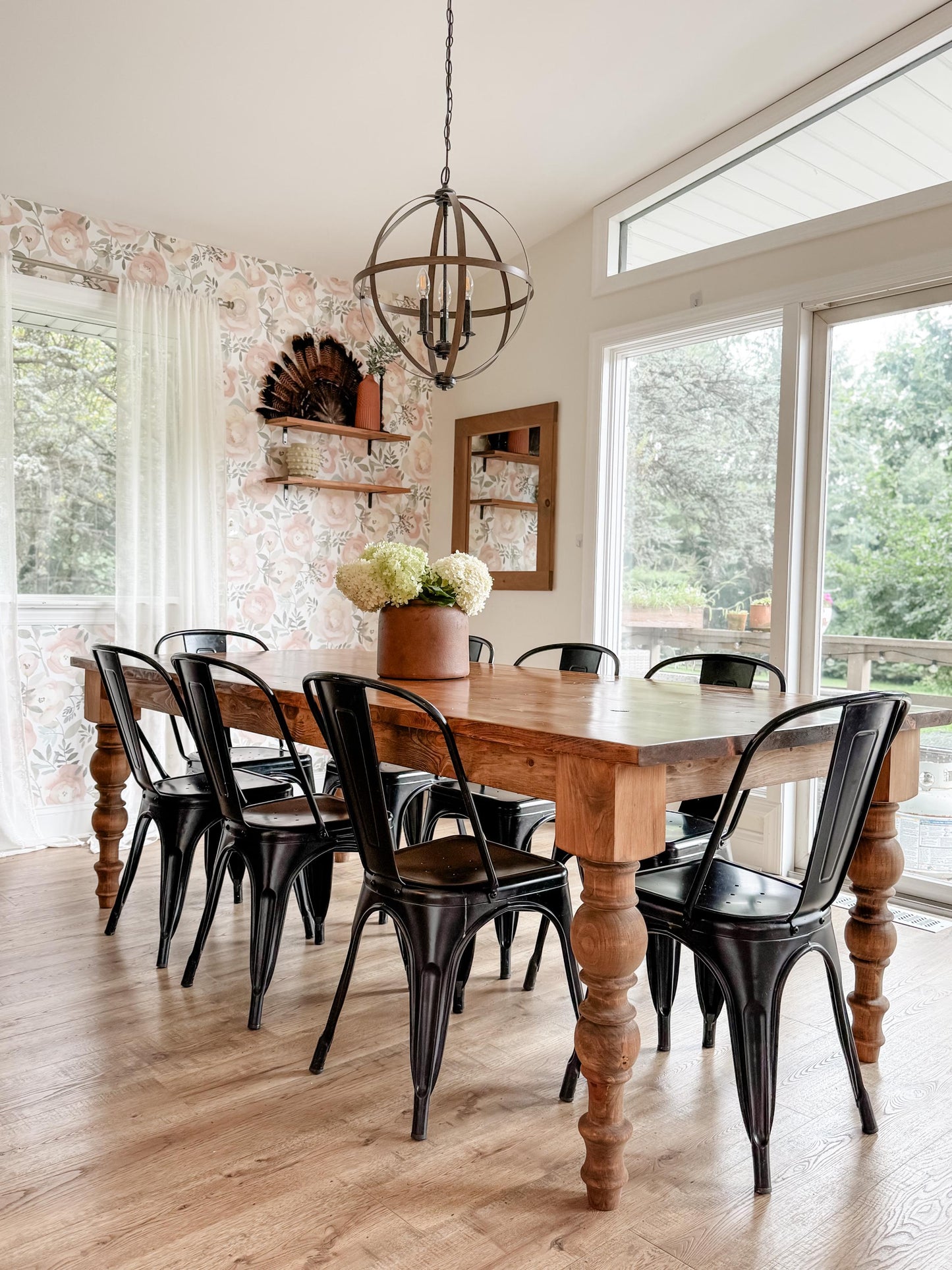 Custom Dining Table, Modern Farmhouse Table, Handmade Wood Table, Customizable Dining Table, Chunky Leg Table, Modern Farmhouse Table
