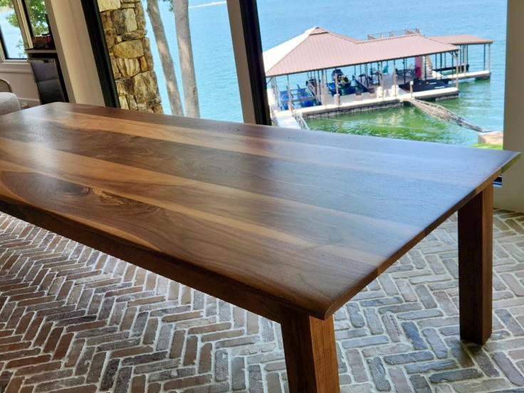 Custom Black Walnut Dining Table, Large Walnut Table, Solid Walnut Table, Black Walnut Table, Modern Kitchen Table - All Sizes!