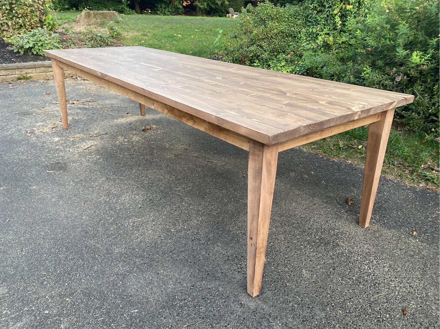 Tapered Leg Table, Shaker Style Table, Solid Wood Dining Table, 100% Natural Wood Furniture, Any Color or Size, Handmade in Lancaster PA