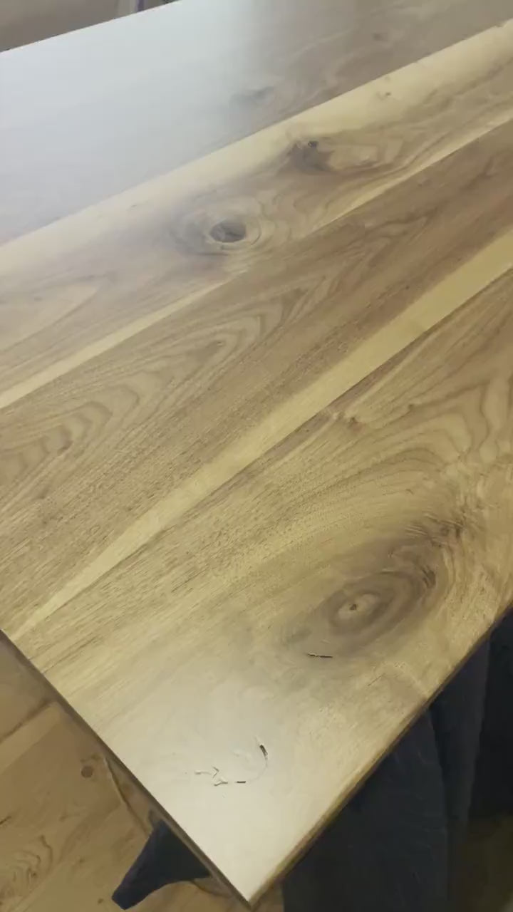 Black Walnut Dining Table, Large Walnut Farmhouse Table, Solid Walnut Table, Black Walnut Table, Hardwood Kitchen Table - All Sizes!