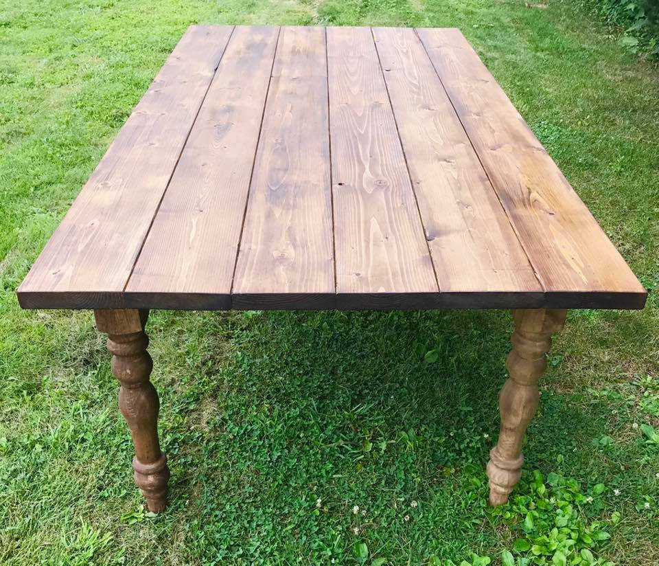 Farmhouse Table, Farm Table, Large Farmhouse Table, Rustic Table, Long Farmhouse Table, Farm Dining Room Table, Farm Table with Turned Legs