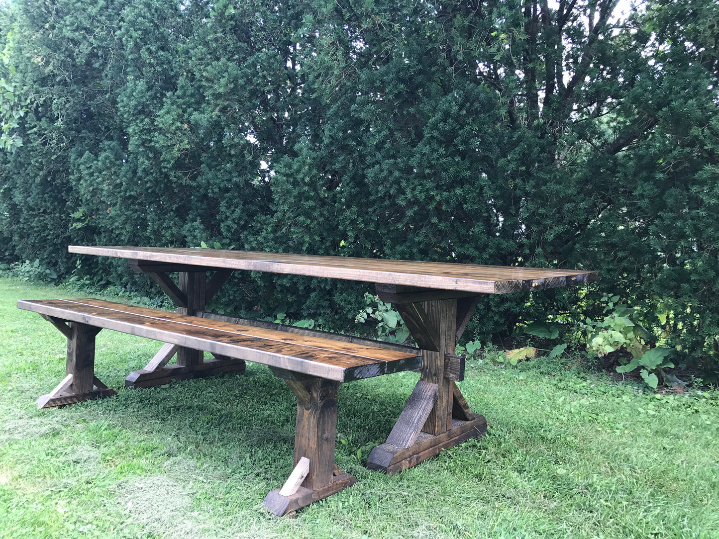 Farmhouse Table, Farm Table, Rustic Farm Table, Rustic Dining Room Table, Long Farm Table, Pedestal Farm Table, Barn Table, Wooden Table