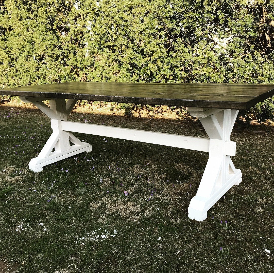 Custom Farm Table, Farmhouse Table, Distressed Wood Table, Wooden Farm Table, Dining Room Table, Barn Table - All Sizes & Stains