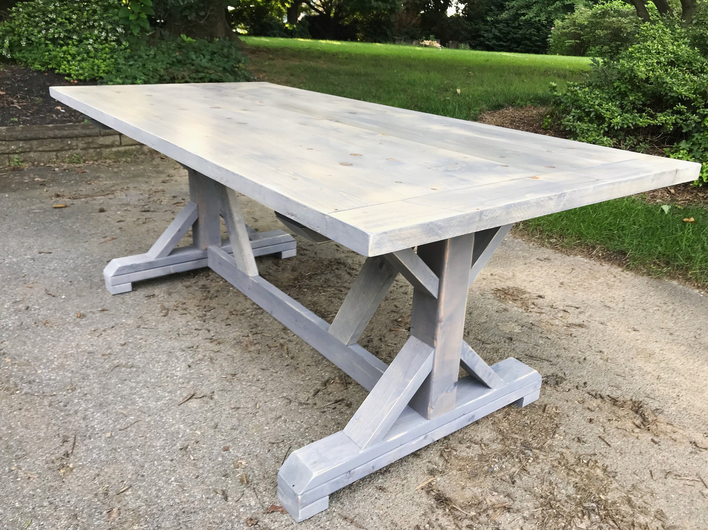 Rustic Farmhouse Table, Farm Table, Pedestal Farm Table, Rustic Kitchen Table, Wood Dining Table, Custom Farm Table - All Sizes + Stains