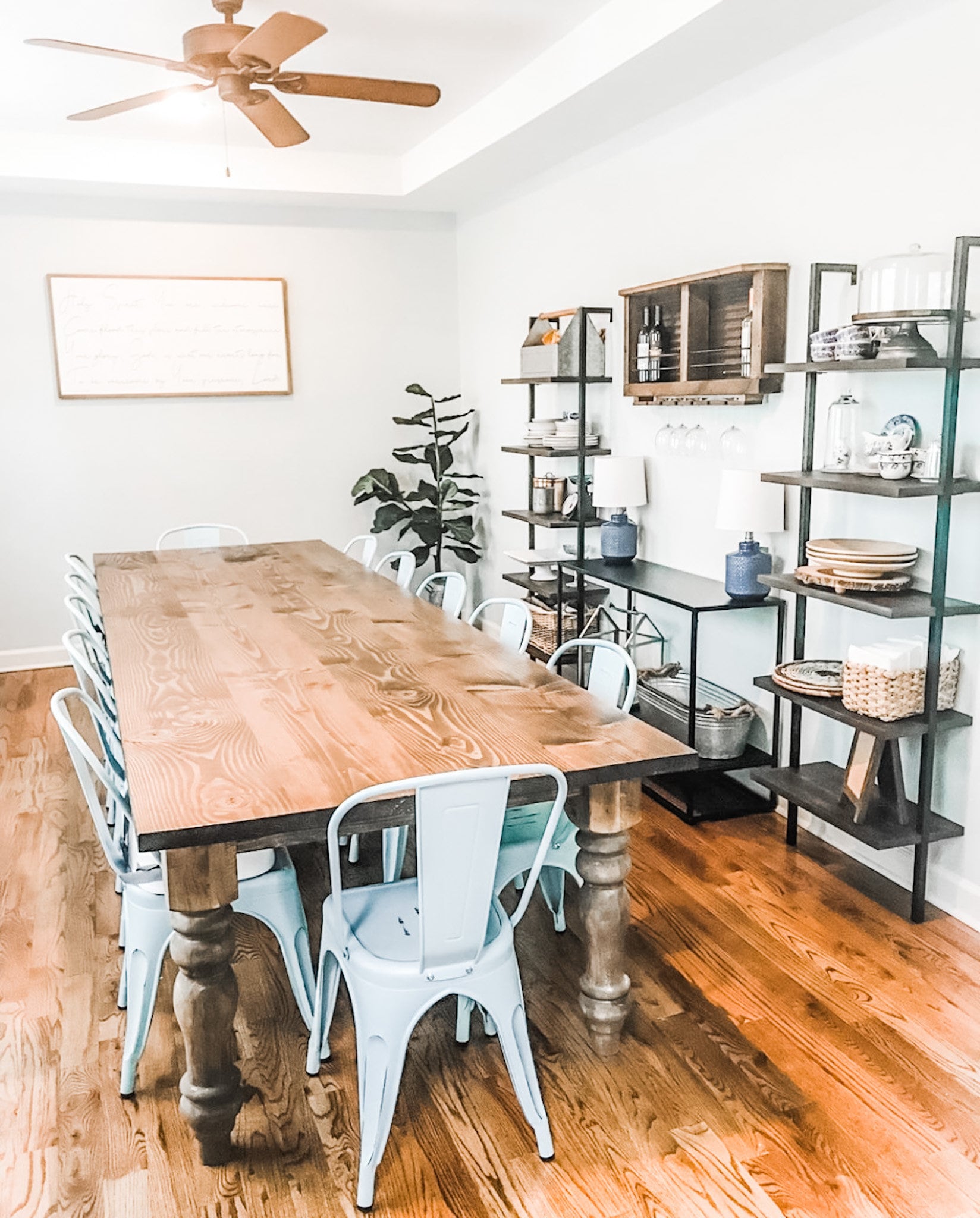 Large Farmhouse Table, Rustic Farm Table, Farmhouse Dining Table, Farm Kitchen Table, Custom Turned Leg Table, Spindle Leg Table - All Sizes