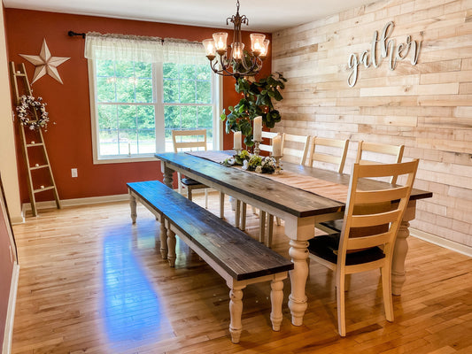 Large Custom Farmhouse Table, Long Farm Table, Custom Wood Table, Rustic Farmhouse Table, Kitchen Table, Barn Table, Dining Farmhouse Table