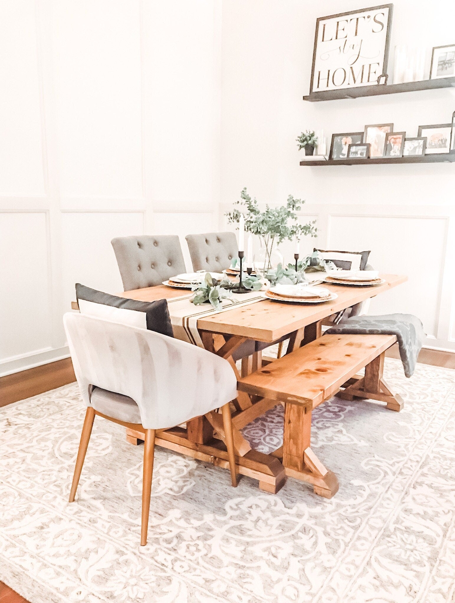 Custom Farmhouse Table, Handmade Farm Table, Farmhouse Dining Table, Rustic Modern Table, Natural Wood Table, Rustic Table, Kitchen Table