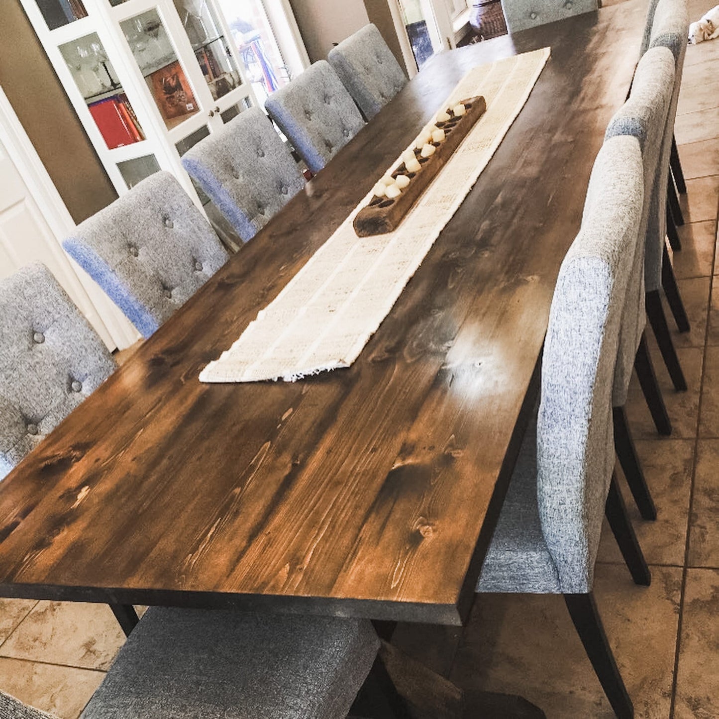 Long Farmhouse Table, Large Farmhouse Table, Rustic Kitchen Table, Wood Dining Table, 12-Foot, 13-Foot, 14-Foot Table- All Sizes & Stains