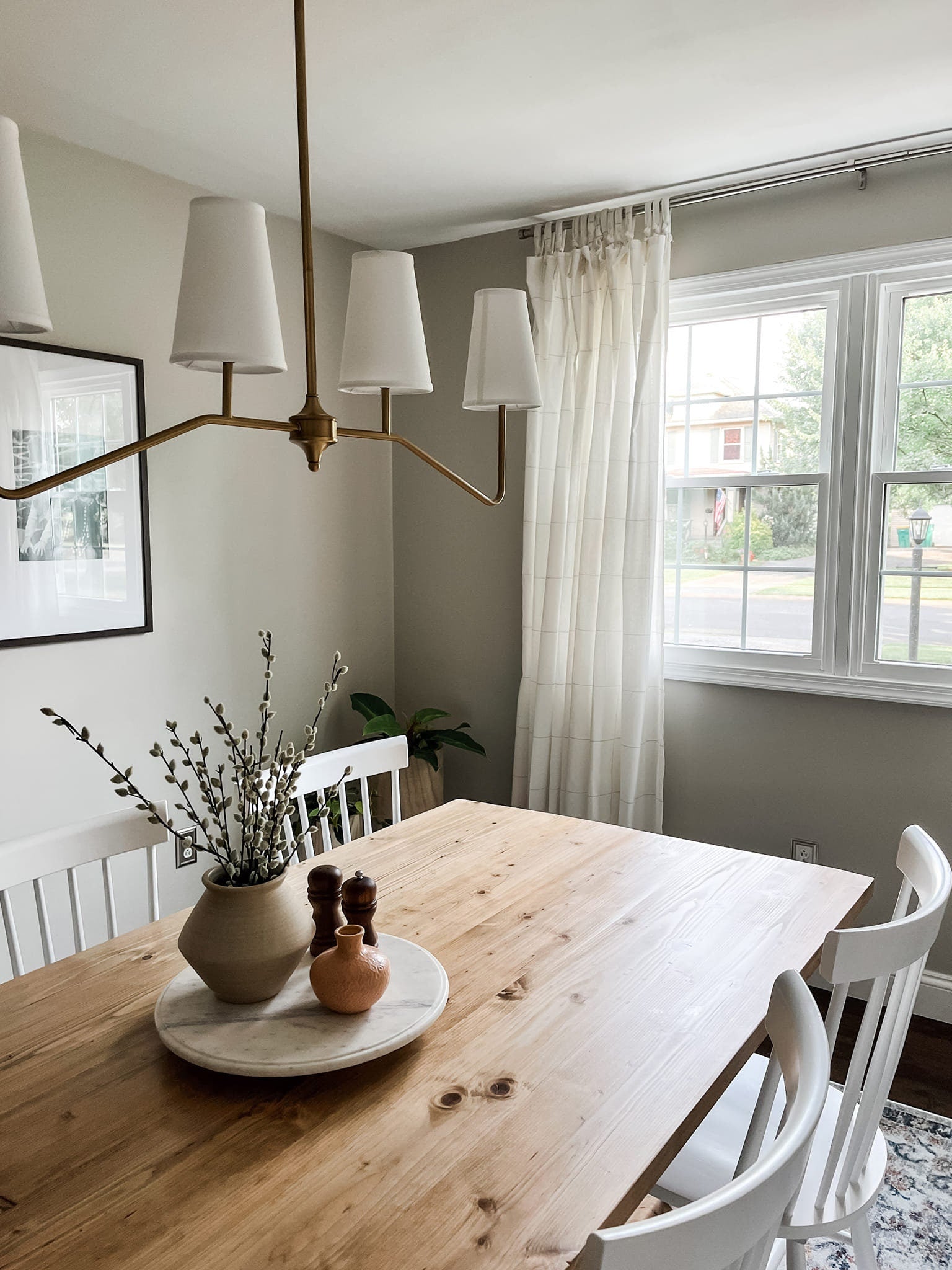 Pedestal Farmhouse Table, Double Pedestal Farm Table, Natural Wood Table, Baluster Trestle Table, Dining Table, Kitchen Table - All Sizes!