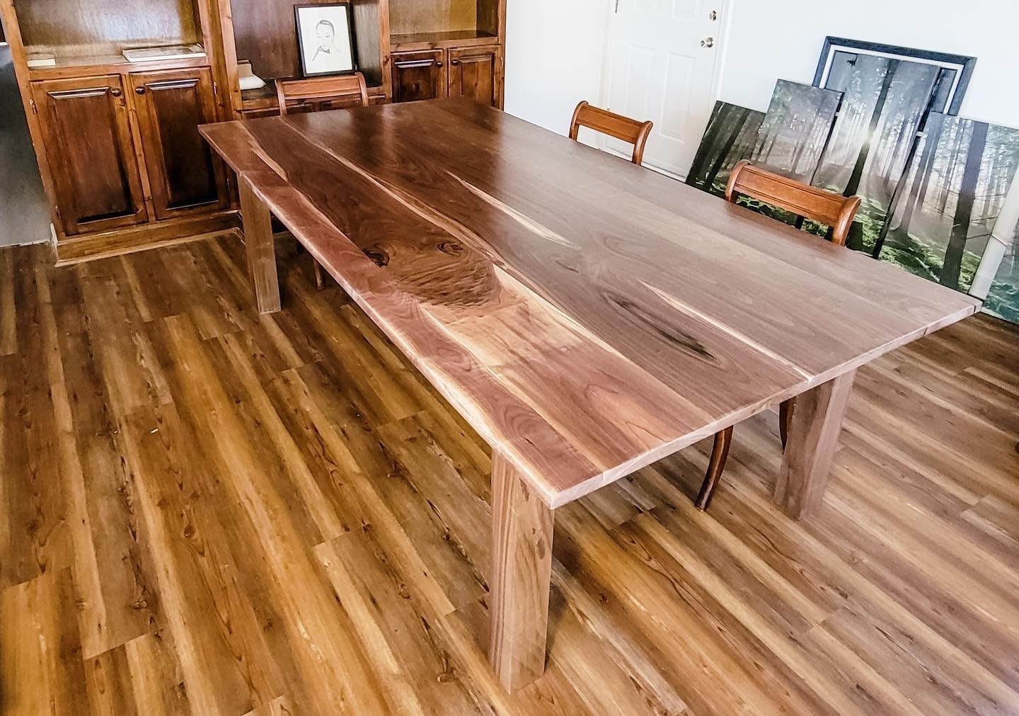 Natural Walnut Dining Table, Large Walnut Farmhouse Table, Solid Walnut Table, Black Walnut Table, Hardwood Kitchen Table - All Sizes!