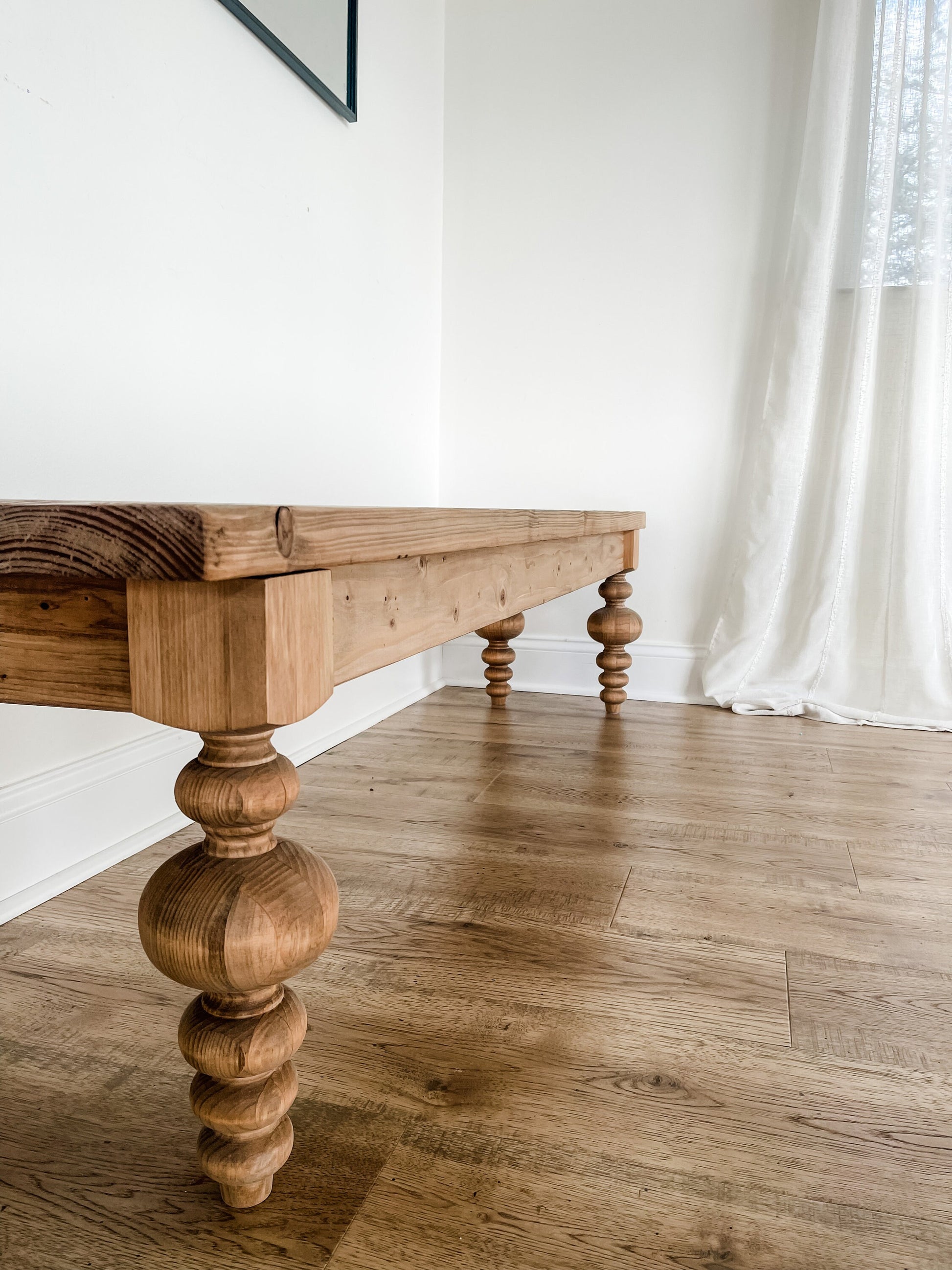 Modern Farmhouse Bench, Farmhouse Bench, Chunky Modern Bench, Dining Room Bench, Natural Wood Bench, Rustic Wood Bench, Custom Wood Bench