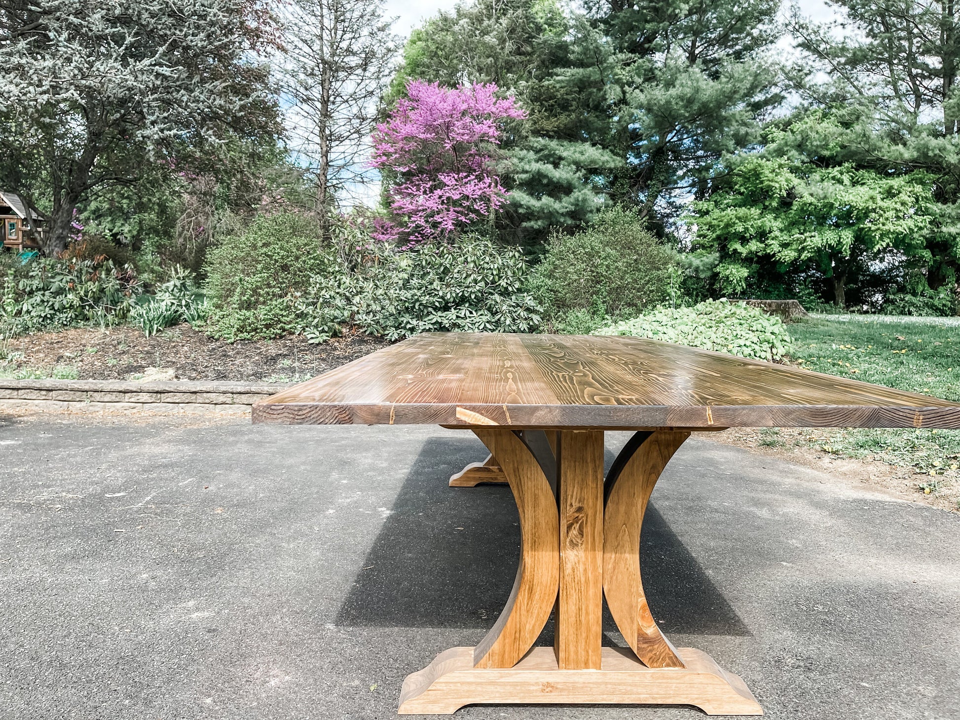 Large Custom Farmhouse Table, Rustic Farm Table, Farmhouse Dining Table, Rustic Table, Natural Wood Table, Rustic Table, Wishbone Table