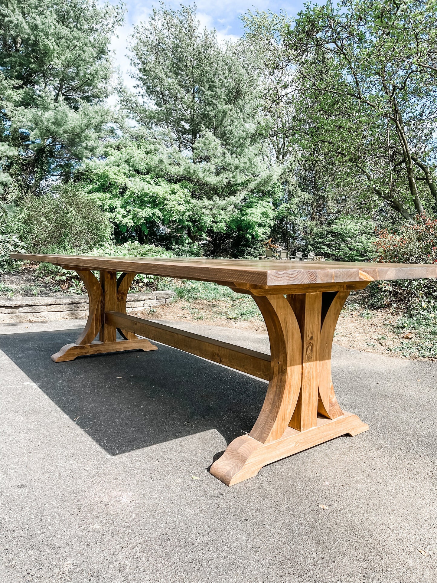 Large Custom Farmhouse Table, Rustic Farm Table, Farmhouse Dining Table, Rustic Table, Natural Wood Table, Rustic Table, Wishbone Table