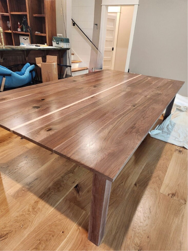 Walnut Ping Pong Table, Black Walnut Tennis Table, Black Walnut Custom Table, Large Walnut Table, Solid Walnut Table, Black Walnut Table